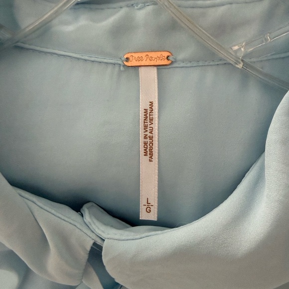 Free People LaLa blouse in Neon Sky - Picture 6 of 12